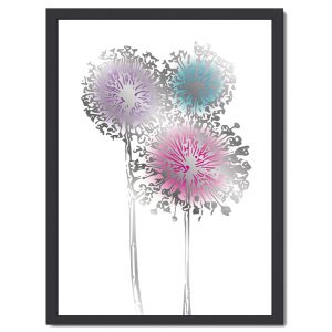 Affisch Allium silver